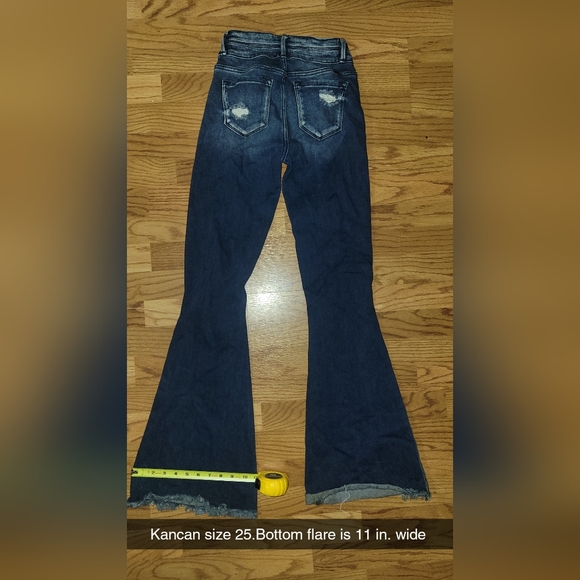 Kancan flare distressed jeans size 25 - Picture 4 of 5